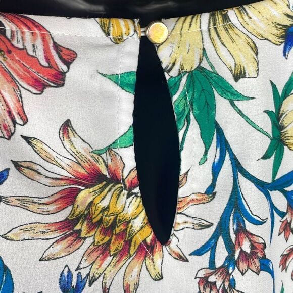 Liz Claiborne Floral Print Bubble Hem Tank Top sz 1X - Picture 8 of 10